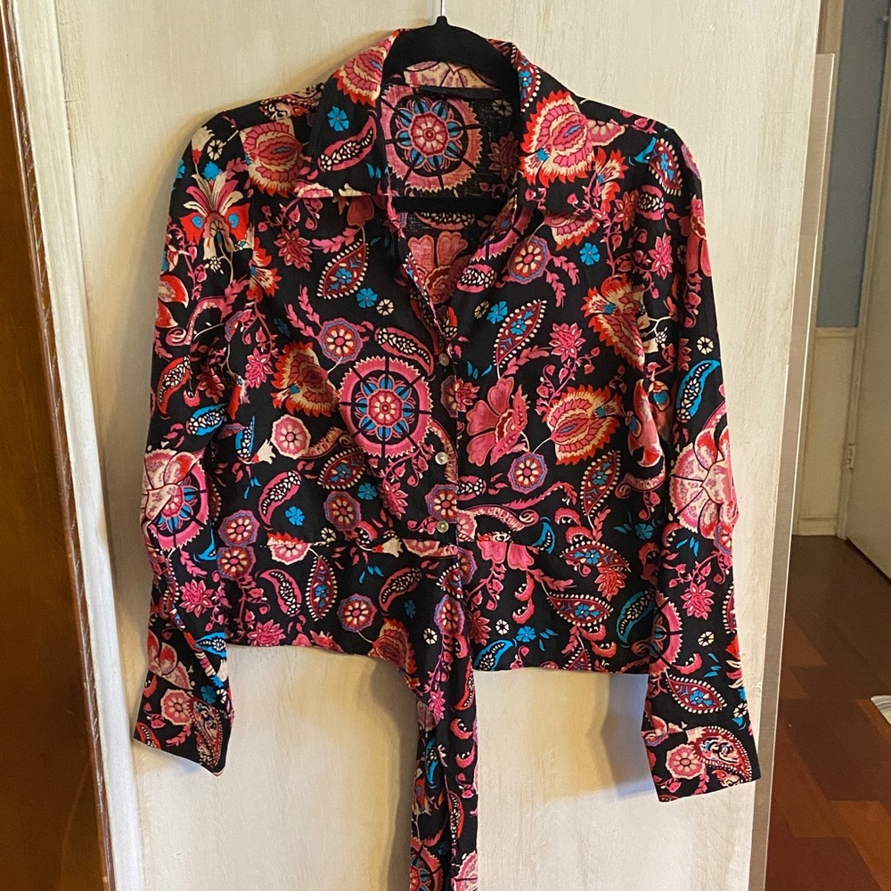 Rachel Roy Floral Blouse Medium